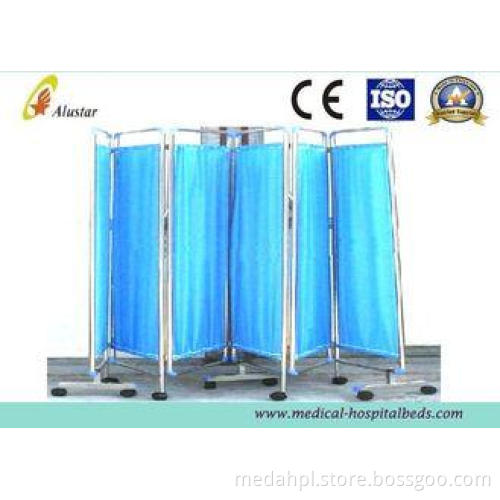 6 Foldable Stainless Steel Hospital Privacy Screens, Medica
